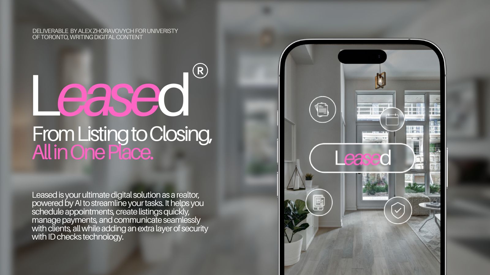 Leased digital content presentation cover