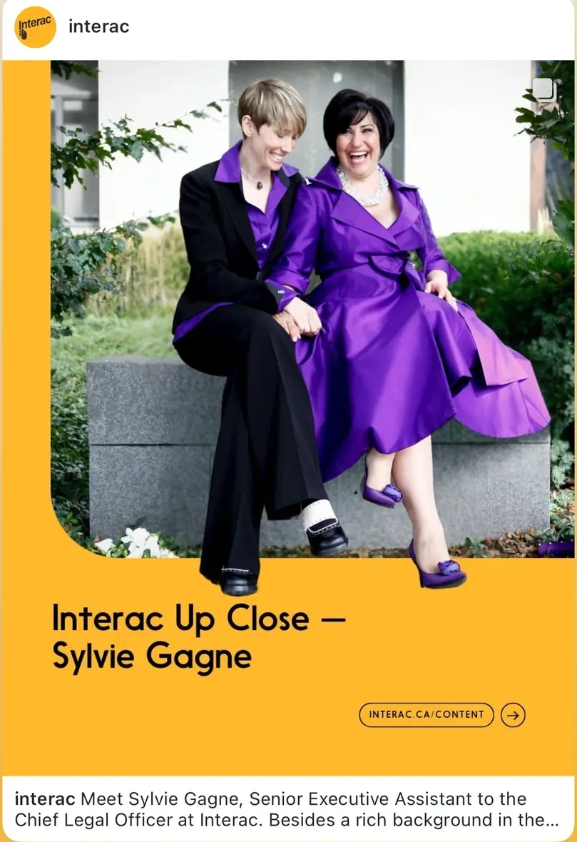 Interac Up Close profile featuring Sylvie Gagne