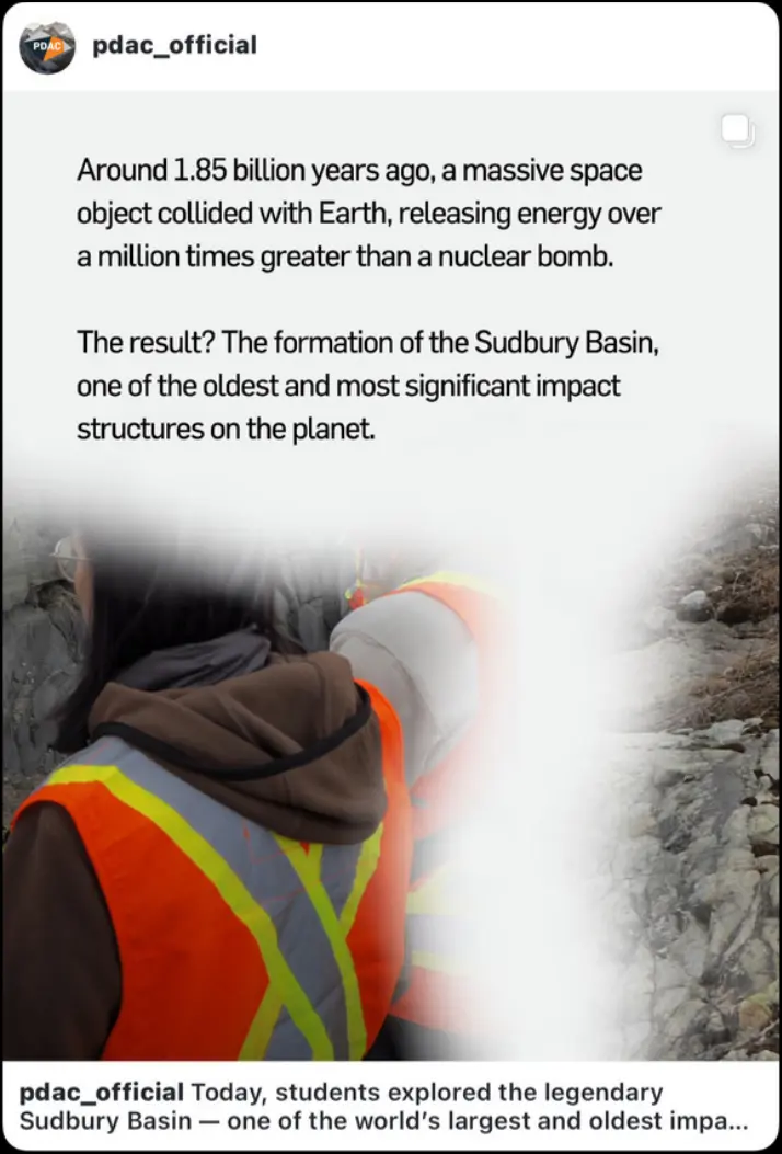 Sudbury Basin formation carousel post