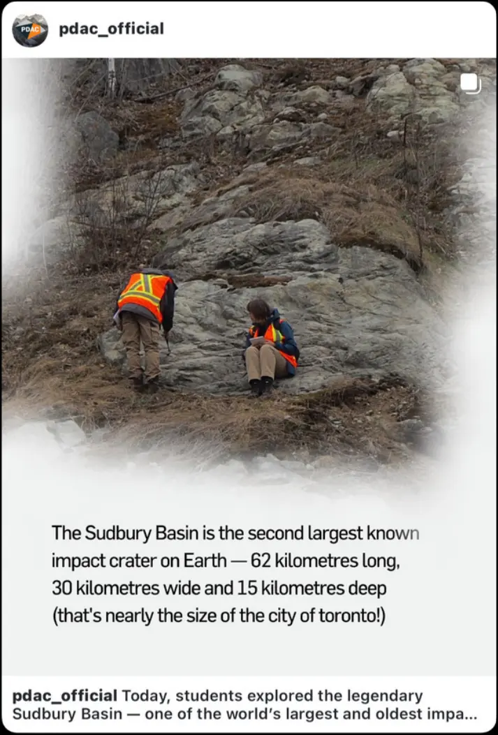 Sudbury Basin impact-crater carousel post